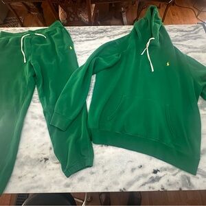 Men’s Green Polo Ralph Lauren 2pc Jogging Suit 2xL